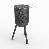 Panier de barbecue d'extérieur pleine grandeur en acier au carbone pour brasero de jardin, fourni par l'usine