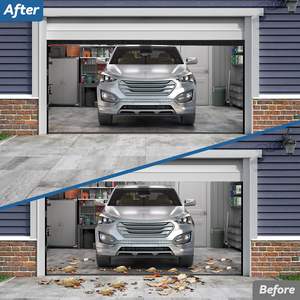 Kit de joint de bas de porte de garage robuste de 16,5 pieds avec brosse, forme U et O, rail en aluminium avec bande de brosse, <span class=keywords><strong>anti</strong></span>-rongeurs, <span class=keywords><strong>anti</strong></span>-poussière, de remplacement - Product Image 5