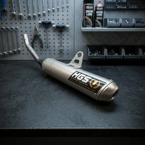 Silenziatore HGS con Terminale in Acciaio Grigio per Yamaha YZ 125 05-25, Accessori Moto Made in Italy - Product Image 2