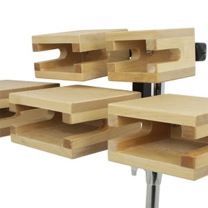 Kit de batería Campana de vaca de madera Juego de batería de Clapper de 5 tonos Accesorios con trípode de música Baquetas <span class=keywords><strong>Cencerro</strong></span> Instrumento de batería de percusión - Product Image 6