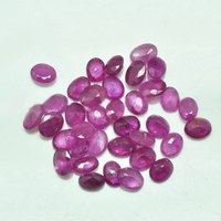 Prix du rubis naturel par carat en gros, forme ovale 7*5mm, prix du rubis naturel par carat