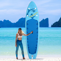 Vente en gros et dropshipping depuis l'entrepôt UE : Planche de paddle gonflable rouge tout-terrain super large 335 cm, charge lourde 190 kg, livraison rapide