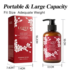 Loción Corporal Perfumada Lozee <span class=keywords><strong>Secret</strong></span>, Crema con Fragancia de Coco y Ébano, Cuidado de la Piel Original de Lujo de Larga Duración - Product Image 6