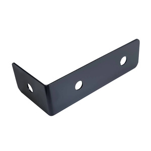 Support d'angle en métal Yihuaxing en forme de L, 5 mm d'épaisseur, en fer, pour meubles, étagères, supports de lit, finition électrophoretique noire - Product Image 5