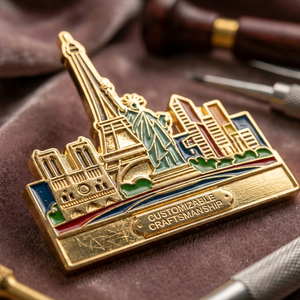 Magneti per Frigorifero Personalizzati in Metallo con Stile Classico 3D in Rilievo, Souvenir Artigianali |   Promozionale Ecologico Senza Piombo Cheng - Product Image 5