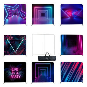 Soporte <span class=keywords><strong>de</strong></span> tela tensada personalizado para fotomatón, pancarta para ferias comerciales con marco <span class=keywords><strong>de</strong></span> aluminio - Exhibidor <span class=keywords><strong>de</strong></span> fondo tipo funda <span class=keywords><strong>de</strong></span> almohada - Product Image 1