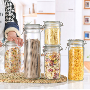 Barattolo di vetro ermetico da 17 once con elemento riscaldato piccolo contenitore per alimenti contenitore contenitore <span class=keywords><strong>cucina</strong></span> inscatolamento <span class=keywords><strong>Set</strong></span> di <span class=keywords><strong>barattoli</strong></span> di vetro - Product Image 4