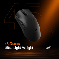 Capteur Pixart 3395 ultra léger de haute qualité 26000DPI Tri Mode Dua 8K de souris de station d'accueil de charge souris de jeu sans fil pour ordinateur portable personnalisé