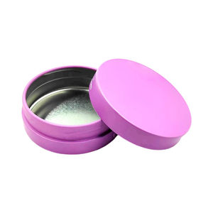 Boîte ronde en métal avec couvercle en <span class=keywords><strong>spirale</strong></span> à double couche pour tablettes d'accessoires de bonbons Conception à l'épreuve des enfants pour éviter toute ouverture involontaire - Product Image 1