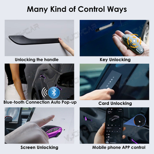 Nieuwste 7e Upgrade Draadloze Deurklink Auto Pop-Up Voor Tesla Nieuwe Y Jeneverbes Model 3 Y Rgb Welcome Mode Deurklink Barlichten - Product Image 4