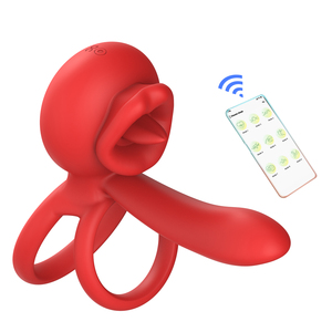 9 Snelheden App Oplaadbare Vibrerende Haan <span class=keywords><strong>Ring</strong></span> <span class=keywords><strong>3</strong></span>-In-1 Dubbele Penis <span class=keywords><strong>Ring</strong></span> Vibrator Voor Anale Stimulatie Volwassen Seksspeeltjes Voor Mannen - Product Image 5