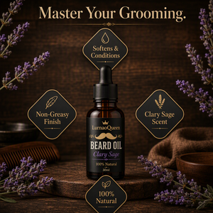 Huile à <span class=keywords><strong>Barbe</strong></span> Naturelle Marque Blanche Sauge Sclarée Soin Homme Huile Croissance <span class=keywords><strong>Barbe</strong></span> Hydratante Conditionnante Adoucissante Soin des Poils Faciaux 30ml - Product Image 4