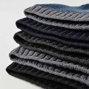 Wholesale in Stock Men Knitted Beanie <b>Hat</b> Two Tone Fashion Outdoor Casual Fashion Men Winter Warm Docker <b>Hat</b> - Product Image 5