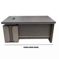 Bureau d'ordinateur en bois avec panneau moderne et personnalisable, avec hutch, table de bureau pour petite pièce, bureau à domicile