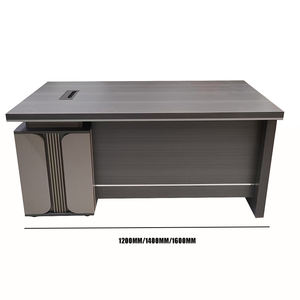 Bureau d'<span class=keywords><strong>ordinateur</strong></span> en bois avec panneau moderne et personnalisable, avec hutch, table de bureau pour petite pièce, bureau à domicile - Product Image 5