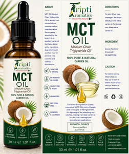น้ำมัน MCT น้ำมันมะพร้าวสกัดเย็นสำหรับบำรุงผิว บำรุงเส้นผม บำรุงใบหน้า นวดตัว น้ำมันหอมระเหยสำหรับผสม - Product Image 1