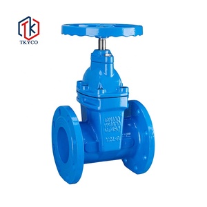 PN10 PN16 Flange Type Non Rising Gate Soft <b>Sealing</b> Ductile Cast Iron Sluice Gate Non Rising Stem Gate Flange Type Non Risi - Product Image 1