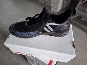 Scarpe da Corsa da Uomo Nere e Blu Navy con Tomaia in Rete, Suola in Gomma e Intersuola in EVA 231H - Product Image 3