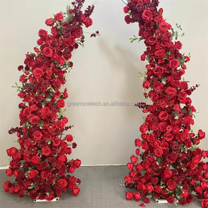 GOG009 Vente en gros déco mariage <span class=keywords><strong>marine</strong></span> <span class=keywords><strong>bleu</strong></span> royal violet soie artificielle arc floral or <span class=keywords><strong>rose</strong></span> suspendus boules de fleurs paquet - Product Image 3