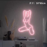 Koncept Enseigne LED personnalisée 30 pouces Néon Publicité Télécommande Décoration de bâtiment de mariage Surface acrylique IP65