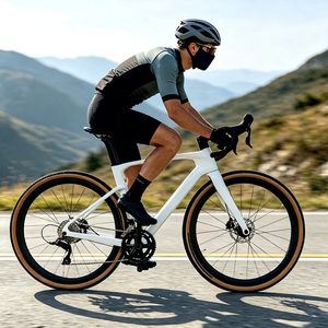 Vélo de Gravel en Fibre de Carbone Ultraléger 9,9 kg, Vente Chaude Directe Usine, 700*40c, 24 Vitesses, Aventure Tout-Terrain V3 (25 ans) - Product Image 1