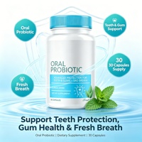Capsules de Probiotiques Oraux en Gros avec 7 Souches – Soutient les Dents, les Gencives et l'Haleine Fraîche – Formule Naturelle – 30 Capsules – OEM/ODM