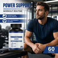 Service de Marque Blanche : Capsules de Turkesterone Pure 500mg pour la Puissance et la Croissance Musculaire des Hommes Adultes, Certifiées GMP, Végétaliennes, Faible Teneur en Matières Grasses