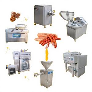 Chaîne de production de saucisse de Bologne de mortadelle de jambon/machine de fabrication Ensemble complet d'équipement de traitement d'acier inoxydable - Product Image 1