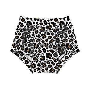 Celana Pendek Bayi Perempuan Motif Leopard Cetak Kustom Musim Panas OEM, Celana Pendek Bayi Baru Lahir, Celana Pendek Anak Pinggang Tinggi - Product Image 1
