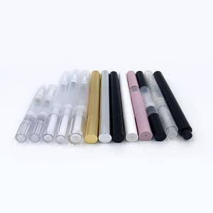 Stylo applicateur vide personnalisé 3ml 5ml pour vernis à ongles ou huile à cuticules, noir, avec pinceau - Product Image 3
