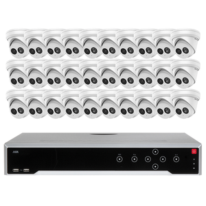 Hik kamera Video pengawasan 4K kamera 32 Channel 1,5u 16 PoE 16TB NVR dalam dan luar ruangan sistem kamera PoE - Product Image 1