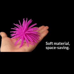 Siliconen lichtgevende zeeanemoon gloeiende fluorescerende aquariumdecoraties milieuvriendelijke tassen viskom landschapsornament - Product Image 4