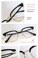 Lunettes de lecture correctrices unisexes TR90 Slim Gold Squared Minya LX-529 pour visage en cœur, anti-lumière bleue, durables et flexibles