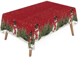 <span class=keywords><strong>Nappe</strong></span> <span class=keywords><strong>de</strong></span> table en plastique robuste et à nettoyer, Design coloré, facile à nettoyer, pour vacances, fête <span class=keywords><strong>de</strong></span> noël, 108X54 pouces, 1 pièce - Product Image 2