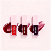 Tinte Labial con Brillo de Agua de Marca Privada, Estilo Coreano, Brillo Intenso, Hidratante, Aceite Labial con Efecto Cristal, Larga Duración, Resistente al Agua, Logotipo Personalizado