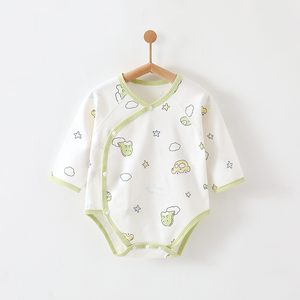 <span class=keywords><strong>Tutina</strong></span> <span class=keywords><strong>Neonato</strong></span> Unisex 100% Cotone Puro, Senza Cuciture, Chiusura con Bottoni a Pressione, Morbida, Traspirante, Lavabile, per Gattonare - Product Image 1