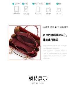 New Fashion Designer Crossbody Bags High Quality PU <b>Leather</b> Shoulder Messenger Bag Casual Totes Luxury Women Handbags and <b>Purses</b> - Product Image 3