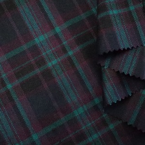 <span class=keywords><strong>Tela</strong></span> a Cuadros Teñida con Hilo, 10% Lana, 70% Poliéster, 18% Rayón, 2% Elastano, para Trajes, Chaquetas, Camisas, Faldas <span class=keywords><strong>y</strong></span> Pantalones (245 g/m²) - Product Image 3