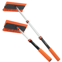 Tête de brosse à neige détachable avec perche télescopique de 3 m, 6 m, 7,2 m pour panneau solaire de toit de camping-car