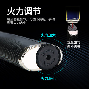 ไฟแช็กบิวเทนแบบจุดตรง ทนลม เปลวไฟสีฟ้า สำหรับจุดซิการ์และใช้เดินทาง - Product Image 4