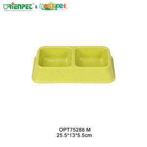 ORIENPET & OASISPET-Cuenco de bambú ecológico para mascotas, alimentador de perros al por mayor, cuenco doble, existencias listas OPT75288 M, productos para mascotas - Product Image 4