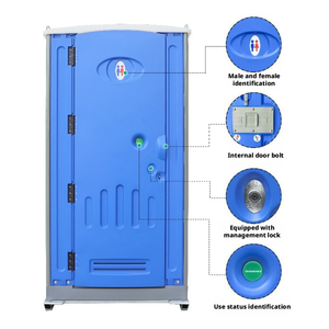 Toilettes mobiles modernes en plastique HDPE, <span class=keywords><strong>douche</strong></span> publique extérieure portable, toilettes <span class=keywords><strong>pour</strong></span> usage extérieur, panneau sandwich en acier - Product Image 5