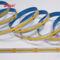 Bande lumineuse LED COB fiable, non étanche, flexible, avec fil de cuivre pur à 99,99 %, support en cuivre, PCB 3oz, IRC≥90, garantie 5 ans