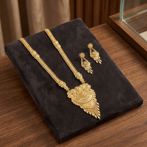 Wholesale Fashion 14K 18K 24K Gold Plated Jewelry, Forming <b>Long</b> <b>Necklaces</b>, Floral Design <b>Long</b> Jewelry, Brass Gold Filled Jewelry - Product Image 4
