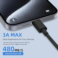 Kabel Pengisian Cepat Tipe C ke Tipe C, Kabel Data USB C, Kabel Pengisian Tembaga Murni untuk Ponsel Samsung S20 OEM