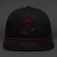 Cappello da Baseball Ricamato in Stile Old English Personalizzato, Berretto a 5 Pannelli con Visiera Curva, Stile Dad Hat, Streetwear Urbano West Coast, Vendita all'Ingrosso, MOQ Basso