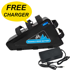 Macroener bán buôn <span class=keywords><strong>48V</strong></span> 52V 60V 72V 20Ah 30Ah 40AH tam giác Ebike Pin leo núi E xe đạp tam giác Pin với bộ sạc - Product Image 2