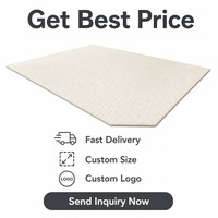 Tapis moderne en bouclette crème, grand tapis texturé blanc moelleux, tapis moderne minimaliste doux et moelleux pour salon et chambre à coucher
