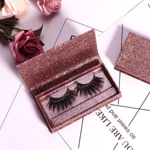 Embalaje de pestañas personalizado, estuches de pestañas negras, embalaje ostentoso, cajas de pestañas, embalaje de pestañas con purpurina vacía, embalaje de pestañas, caja de pestañas - Product Image 2