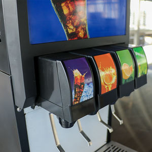 HELAXEN 218A4S Kohlensäurehaltiger Getränkeautomat Edelstahl Selbstbedienungs-Cola-Soda-Spender Thekenmodell 220V Fast Food - Product Image 5